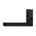 Crni TV set od masivnog bora 358x210 cm Finca – WOOOD