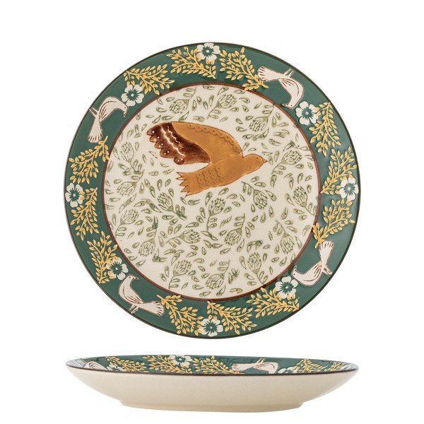 Zeleni desertni tanjur od kamenine ø 16 cm Hezha – Bloomingville-image-3