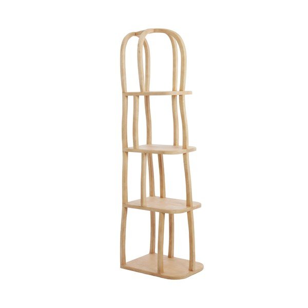 Regal od masivnog manga u svijetloj prirodnoj boji 53x175x40 cm Lowe – Light & Living