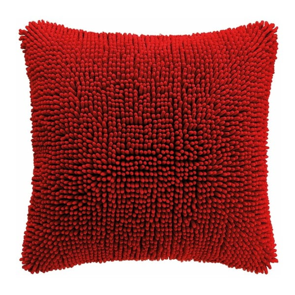 Crvena navlaka za jastuk Tiseco Home Studio Shaggy, 45 x 45 cm