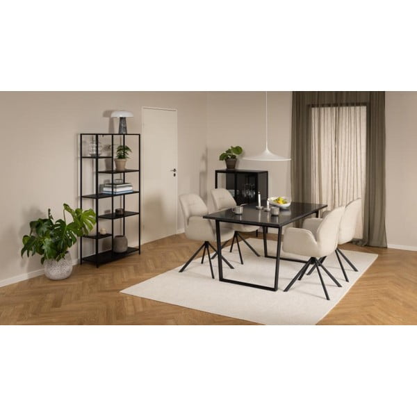 Crna metalna biblioteka 80x165 cm Newcastle – Actona-image-1