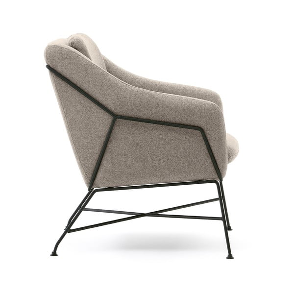 Bež fotelja Brida – Kave Home-image-3