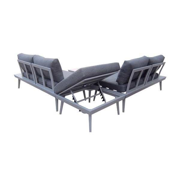 Set sivih vrtnih sjedala i stolića Bobochic Paris Vigo Gris-image-1
