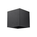 Crna zidna lampa Sollux Geo