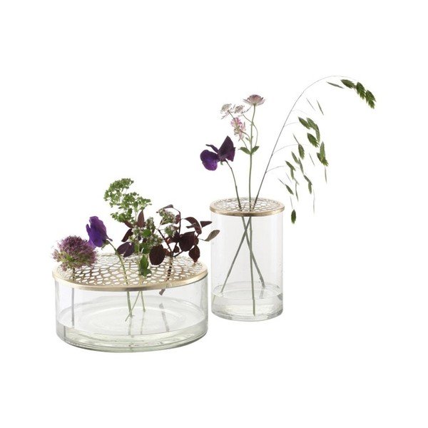 Staklena vaza A Simple Mess Kassandra Brass, ⌀ 20,5 cm-image-4