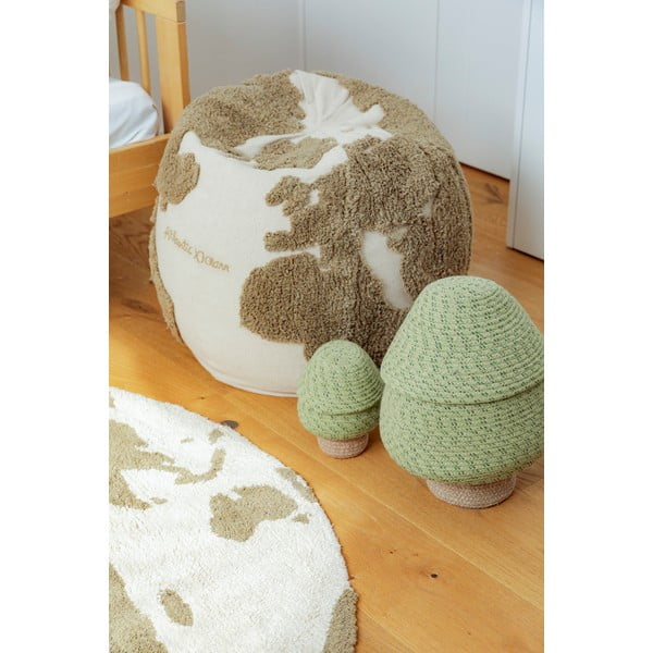 Zelena/krem vreća za bebe World Map – Lorena Canals-image-2