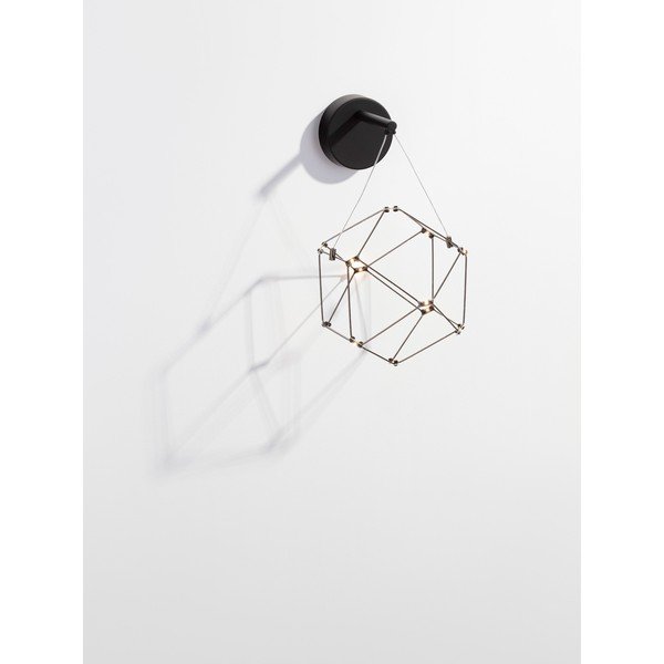 Crna LED zidna lampa aluminijska Nebula – Nova Luce-image-4