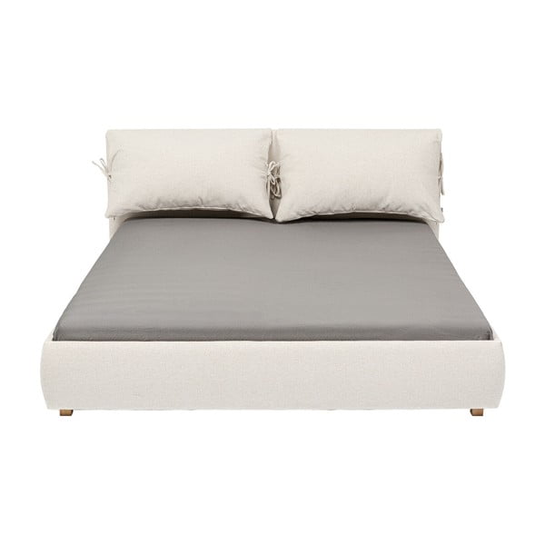 Bež tapecirani bračni krevet 160x200 cm Szenario – Kare Design