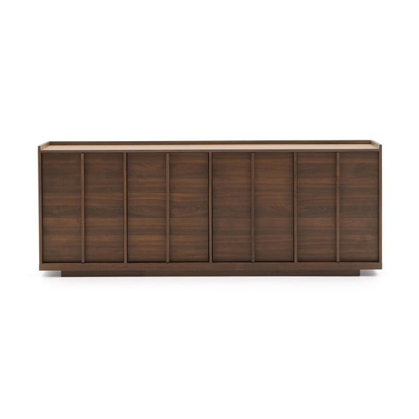 Smeđa komoda u dekoru oraha 200x80x45 cm Onix – Kave Home