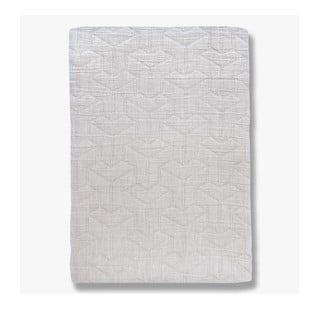 Bijeli prekrivač od recikliranog pamuka za krevet za jednu osobu 140x250 cm Trio - Mette Ditmer Denmark