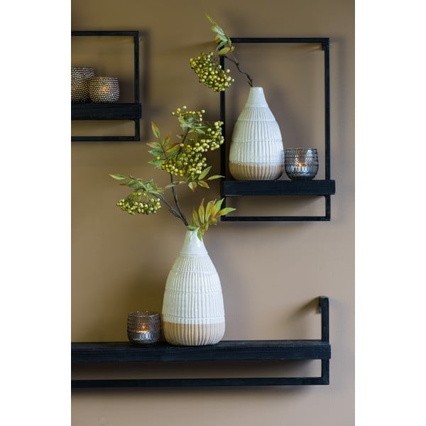 Mat crna polica od jelovine Maddison - Light & Living-image-1