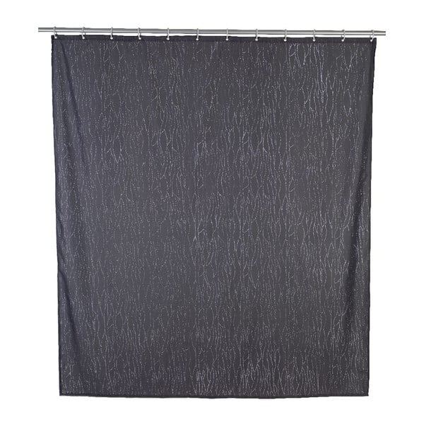 Siva zavjesa za tuš Wenko Deluxe, 180 x 200 cm