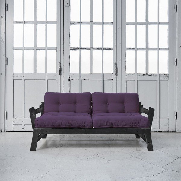 Sofa na razvlačenje Karup Step Black / Purple-image-1
