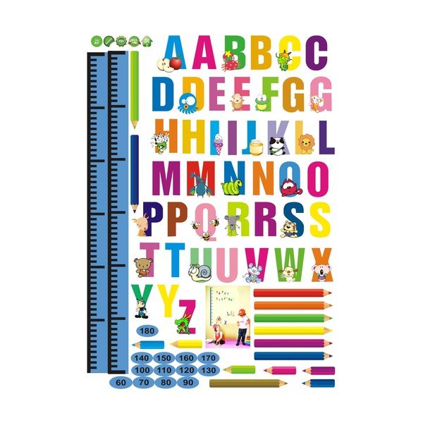 Dječja naljepnica s motivom metra za vrata/za zid 70x50 cm Alphabet – Ambiance-image-2