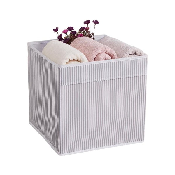 Siva tekstilna kutija za pohranu 30x30x30 cm – Mioli Decor