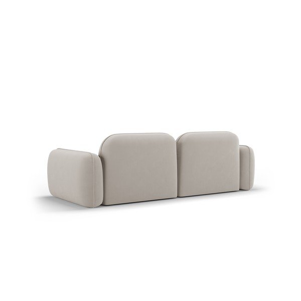 Krem baršunasta sofa 230 cm Audrey – Interieurs 86-image-3