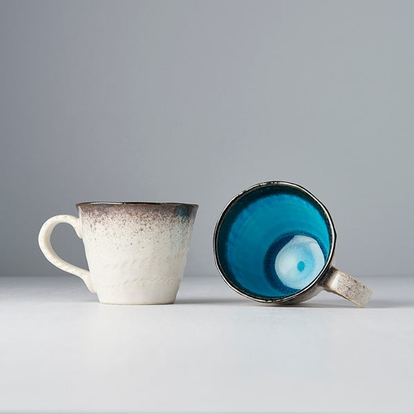 Plavo-bijela keramička šalica MIJ, 250 ml-image-4