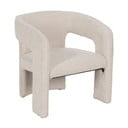 Bež fotelja od bouclé tkanine – Ixia