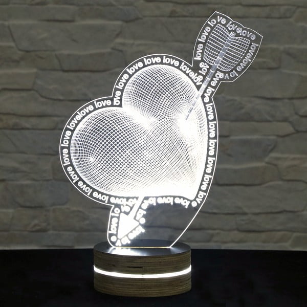 3D stolna lampa In Love