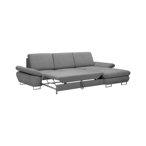 Svijetlo sivi kauč na razvlačenje Windsor &amp; Co Sofas Pi, desni kut-image-2