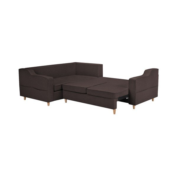 Tamnosmeđi četverosjed Mazzini Sofas Jonquille, lijevi kut-image-2