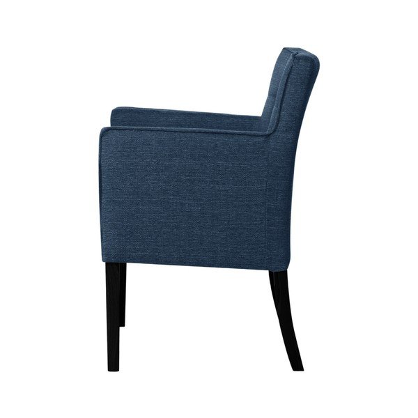 Plava stolica s nogama od crne bukve Ted Lapidus Maison Freesia-image-3