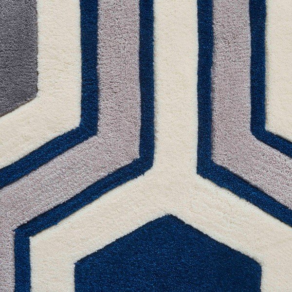 Plavi tepih Think Rugs Hong Kong Hexagon, 120 x 170 cm-image-1