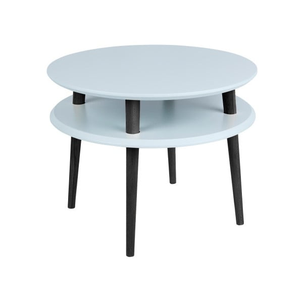 Svijetlo sivi stolić s crnim nogama Ragaba UFO, Ø 57 cm