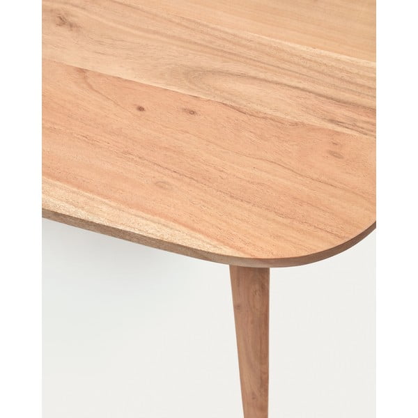 Stolić za kavu od masivnog bagrema u prirodnoj boji 60x110 cm Eluana – Kave Home-image-4