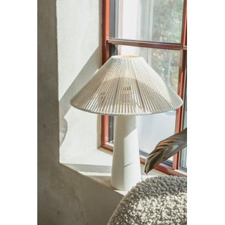 Bež stolna lampa s tekstilnim sjenilom (visina 50 cm) Favoro – Markslöjd