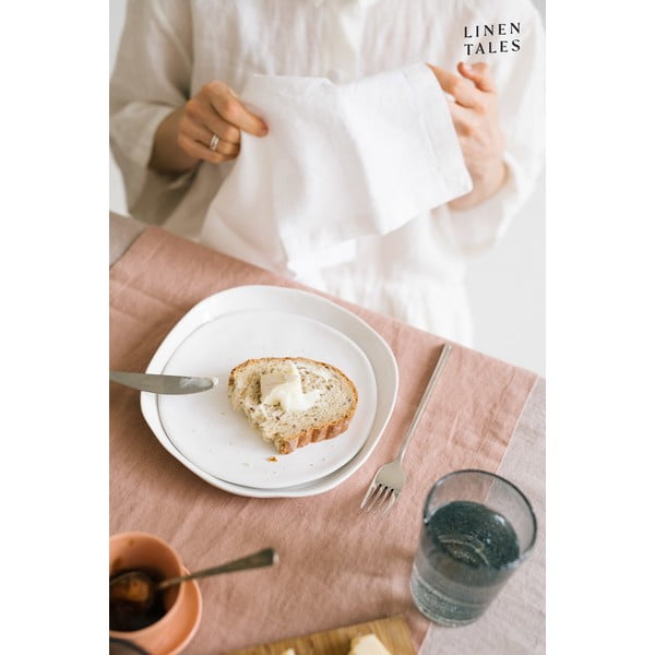 Set od 2 bijele lanene salvete Linen Tales-image-2