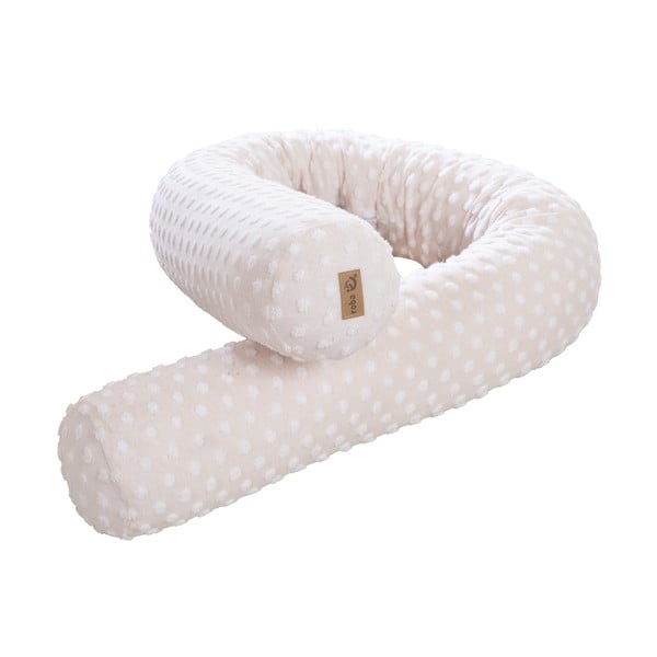 Bež ograda za dječji krevet od mješavine pamuka 170 cm Frosty Almond – Roba