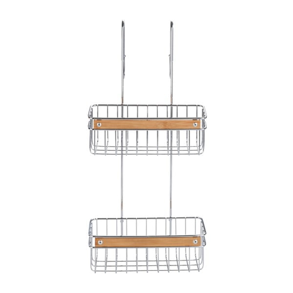 Dvoetažna viseća polica od nehrđajućeg čelika za tuš Wenko Zerbo-image-1