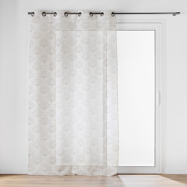 Bijela/bež prozirna zavjesa 140x280 cm Majestia – douceur d'intérieur-image-2