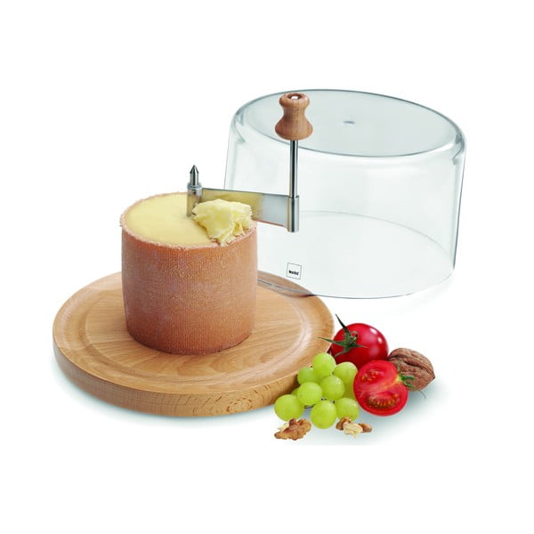 Drveni pladanj za sir s poklopcem i rezačem Kela Planum-image-1