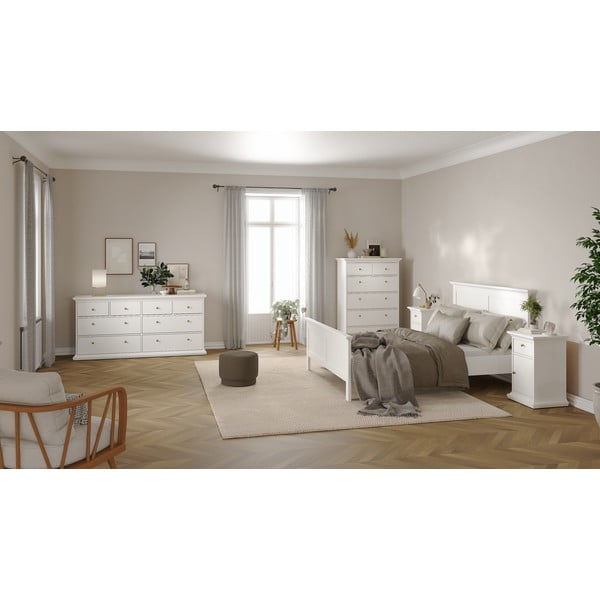 Bijeli bračni krevet 160x200 cm Paris – Tvilum-image-1