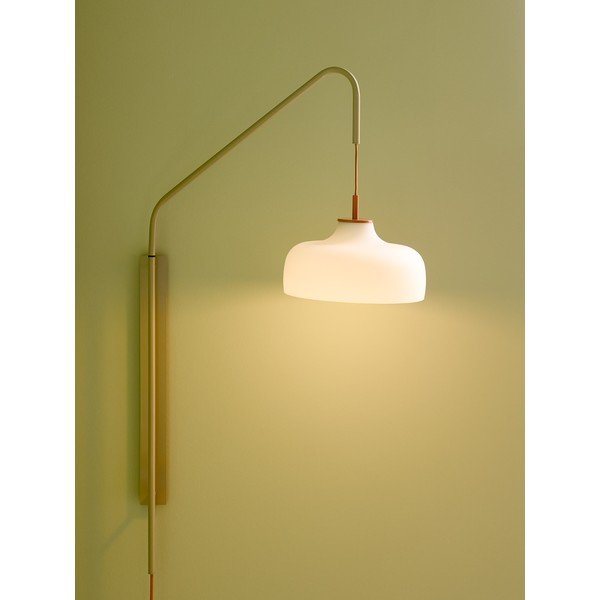 Bijela/bež zidna lampa s utikačem ø 29 cm Current – Hübsch-image-2