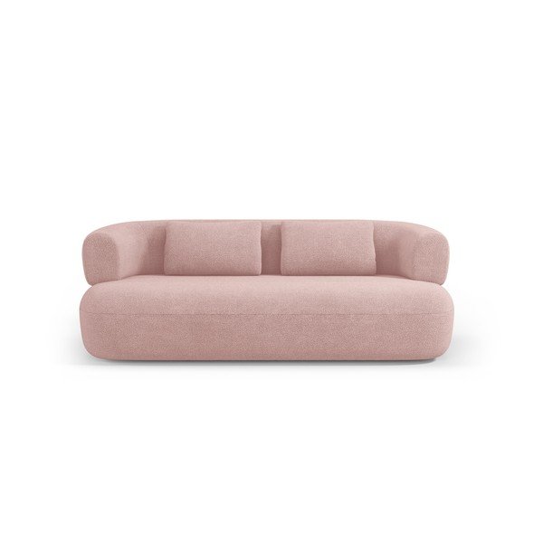 Svijetlo ružičasta sofa od bouclé tkanine 178 cm Jenny – Micadoni -image-2