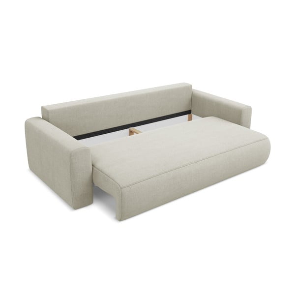 Bež sklopiva/s prostorom za odlaganje sofa 238 cm Kapua – Makamii-image-3