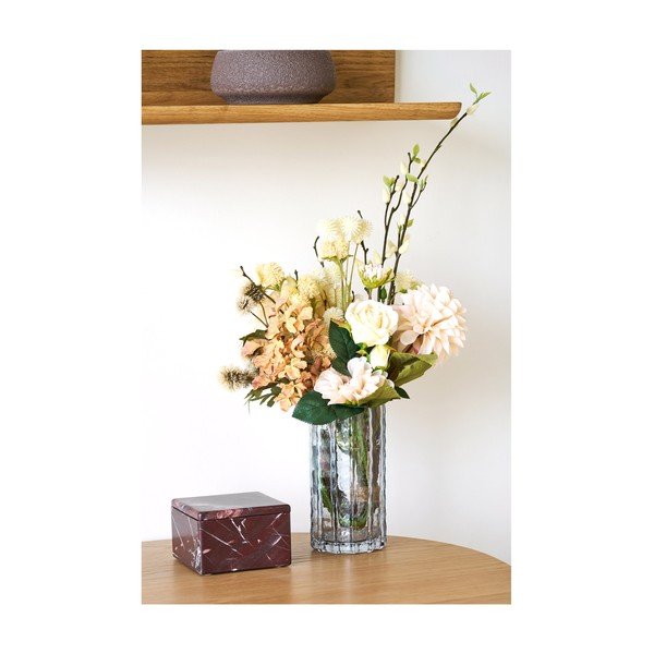 Siva staklena vaza (visina 20 cm) – House Nordic-image-2