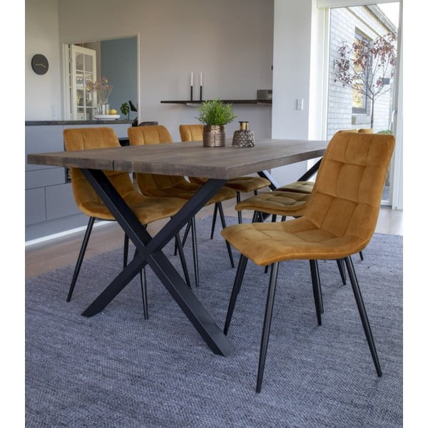 Žute podstavljene blagovaonske stolice u setu 2 kom Middelfart – House Nordic-image-1