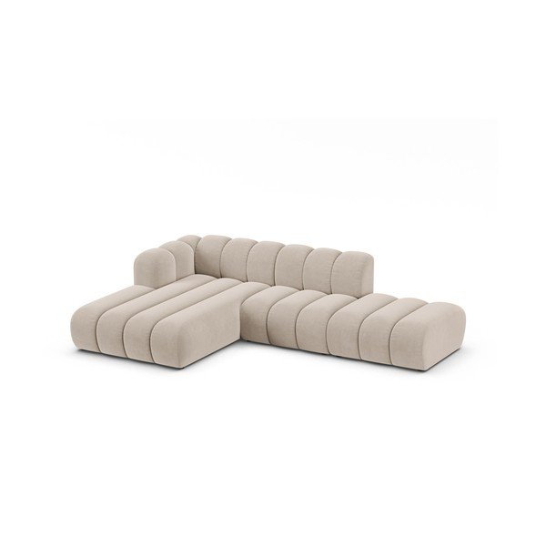 Bež kutna garnitura (s lijevim kutom) Lupine – Micadoni Home-image-1