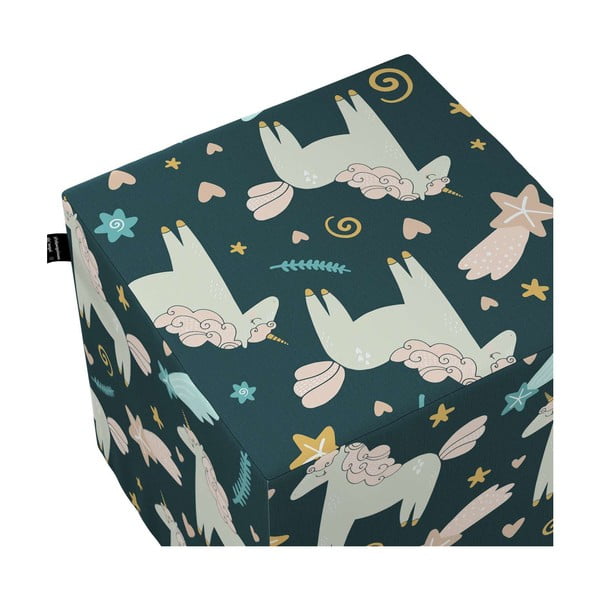 Plavi dječji puf Magic - Yellow Tipi-image-1