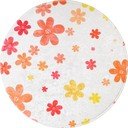 Narančasti/boje slonovače periv dječji tepih ø120 cm Fall Flowers – Vitaus