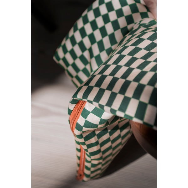 Zelena/bež posteljina za krevet za jednu osobu od pamučnog satena 140x200 cm Mini – Mette Ditmer Denmark-image-3