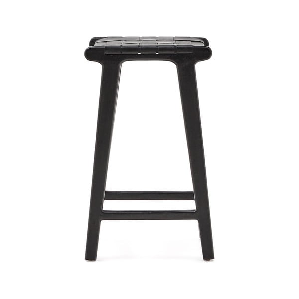 Crna barska stolica od masivnog mahagonija Calixta – Kave Home-image-3