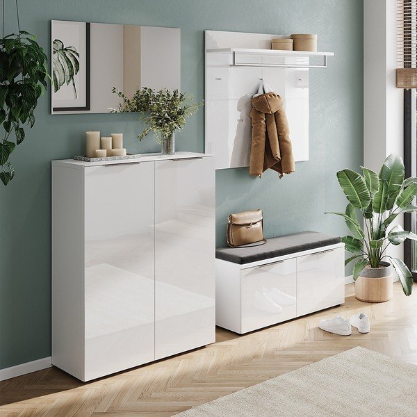 Bijela ploča za vješanje garderobe Genova – Germania-image-3