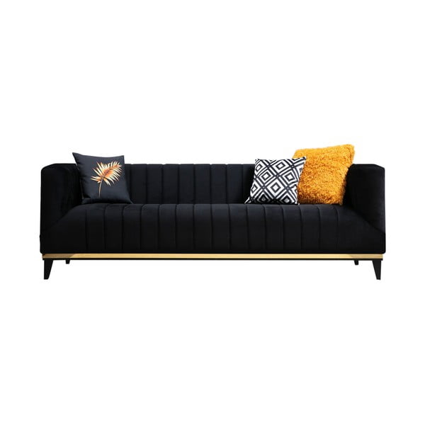 Crna sofa 222 cm Bellino – Artie