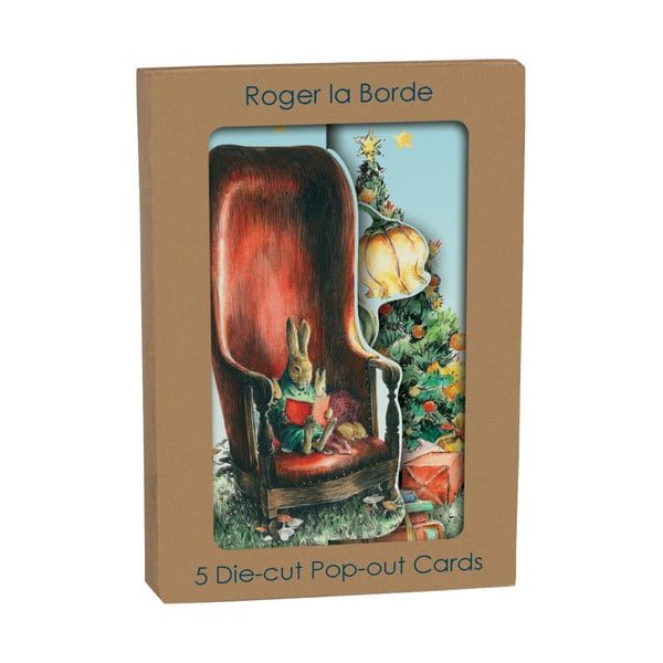 Čestitke u setu 5 kom s božićnim motivom Mondoodle  – Roger la Borde-image-1