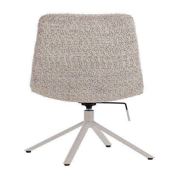 Svijetlo siva okretna fotelja od bouclé tkanine Soren – WOOOD-image-4